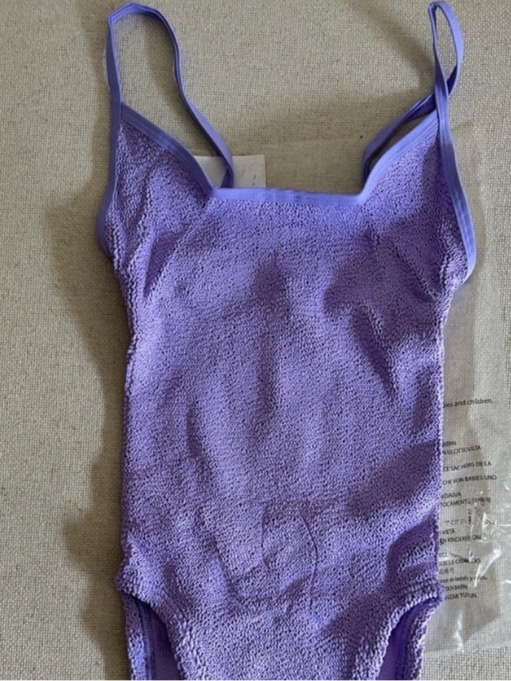 NWT • Hunza G Pamela swim suit in lilac - Picture 9 of 13